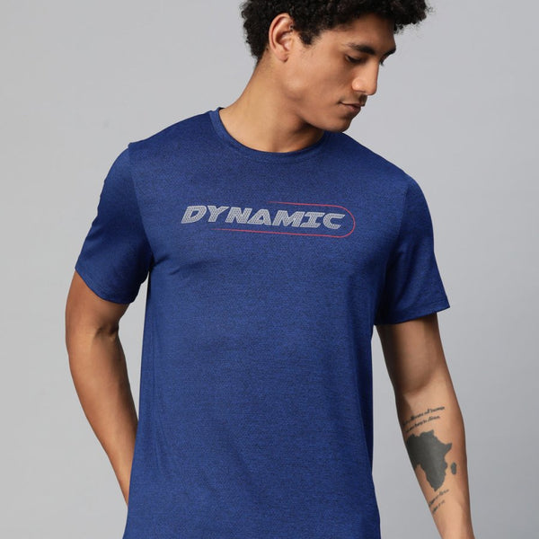 Alcis Typography Printed Anti Static Slim Fit T-shirt - Distacart