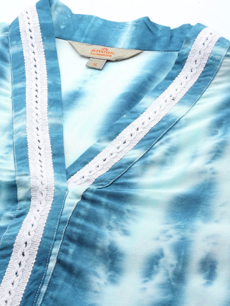 Anouk Dyed Regular Kurta with Palazzos - Distacart