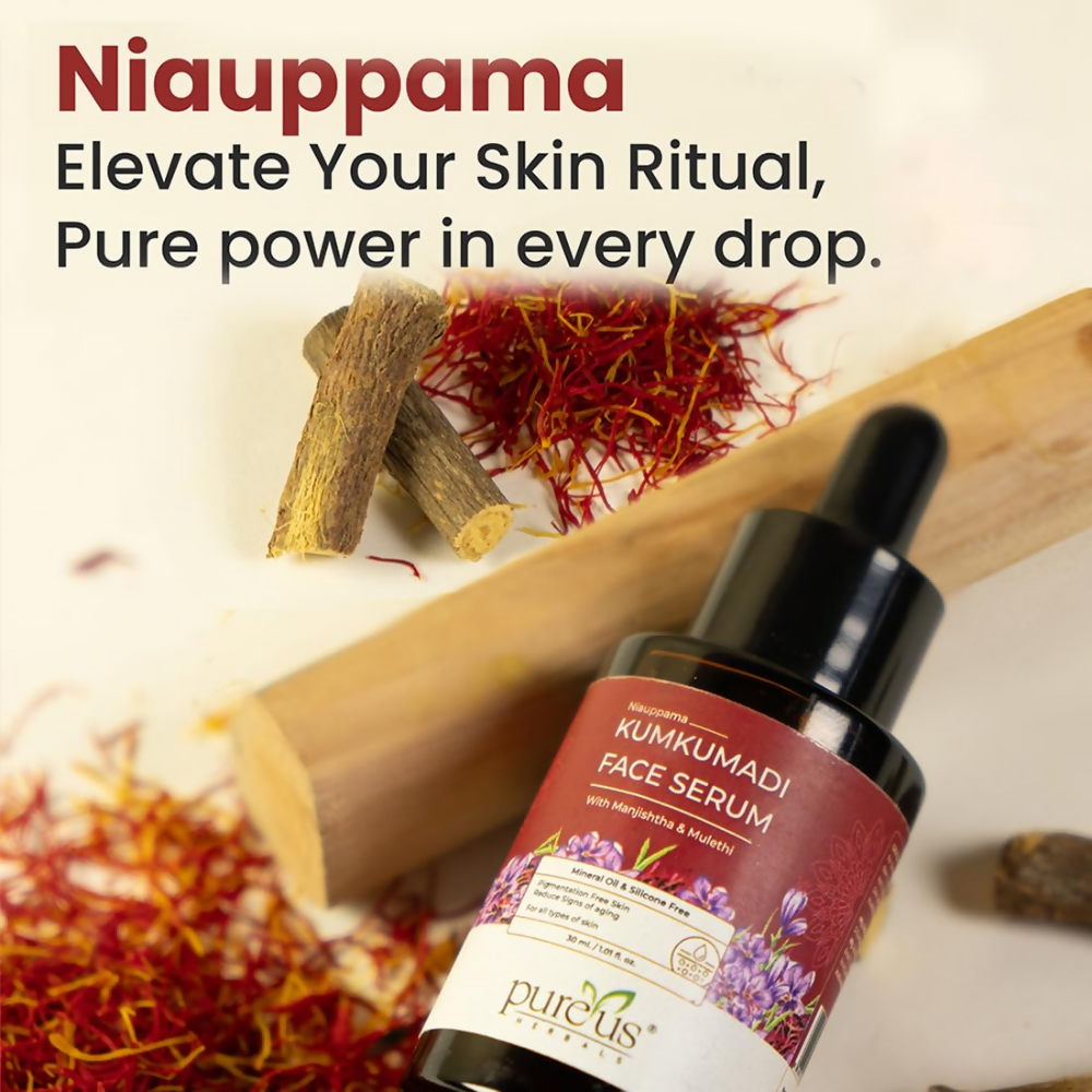 Pureus Herbals Niauppama Kumkumadi Face Serum - Dista