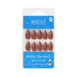 Thumbnail for shills professional reusable press on nails almond spn637