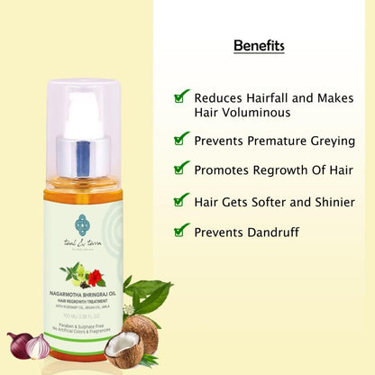 Teal and Terra Nagarmotha Bhringraj Hair Oil - Dista