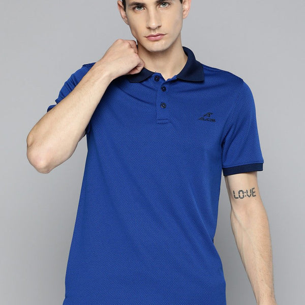Alcis Men Colourblocked Polo Collar Dry Tech Slim Fit Sports T-shirt - Distacart