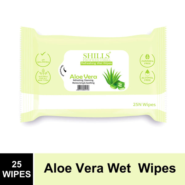 shills professional refreshing wet wipes aloe vera