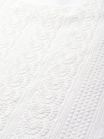 Thumbnail for Anouk Women White Chikankari Embroidered Kurta with Palazzos - Distacart