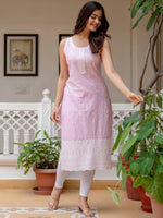 Thumbnail for Anouk Women Floral Embroidered Thread Work Floral Kurta - Distacart