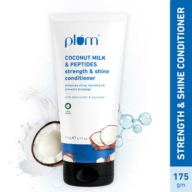 Plum Coconut Milk & Peptides Conditioner For Soft, Shiny Hair - Distacart