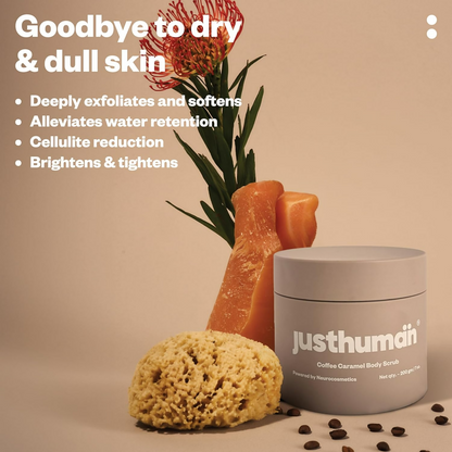 JustHuman Coffee Caramel Body Scrub - Distacart