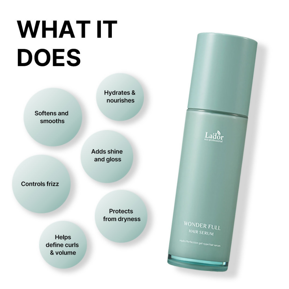 La'dor Wonder Full Korean Hair Serum for Dry & Frizzy Hair - Reduces Split Ends & Locks in Moisture - Distacart