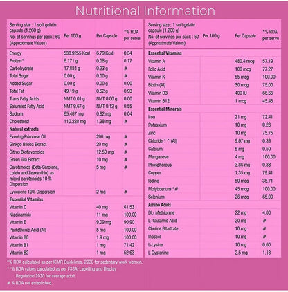 Healthyr-U Advanced Women Multivitamin Capsules - Distacart