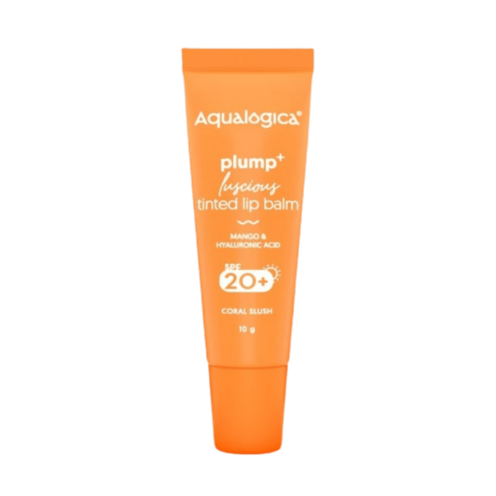 Aqualogica Coral Slush Plump+ Luscious Tinted Lip Balm with Mango and Hyaluronic Acid - Distacart