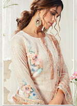 Thumbnail for Vegaa Fashion Off White Cotton Digital Printed Swarwoski Work Salwar Suit - Distacart