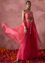 Thumbnail for Vegaa Fashion Pink Georgette Handwork Western Wear Suit
