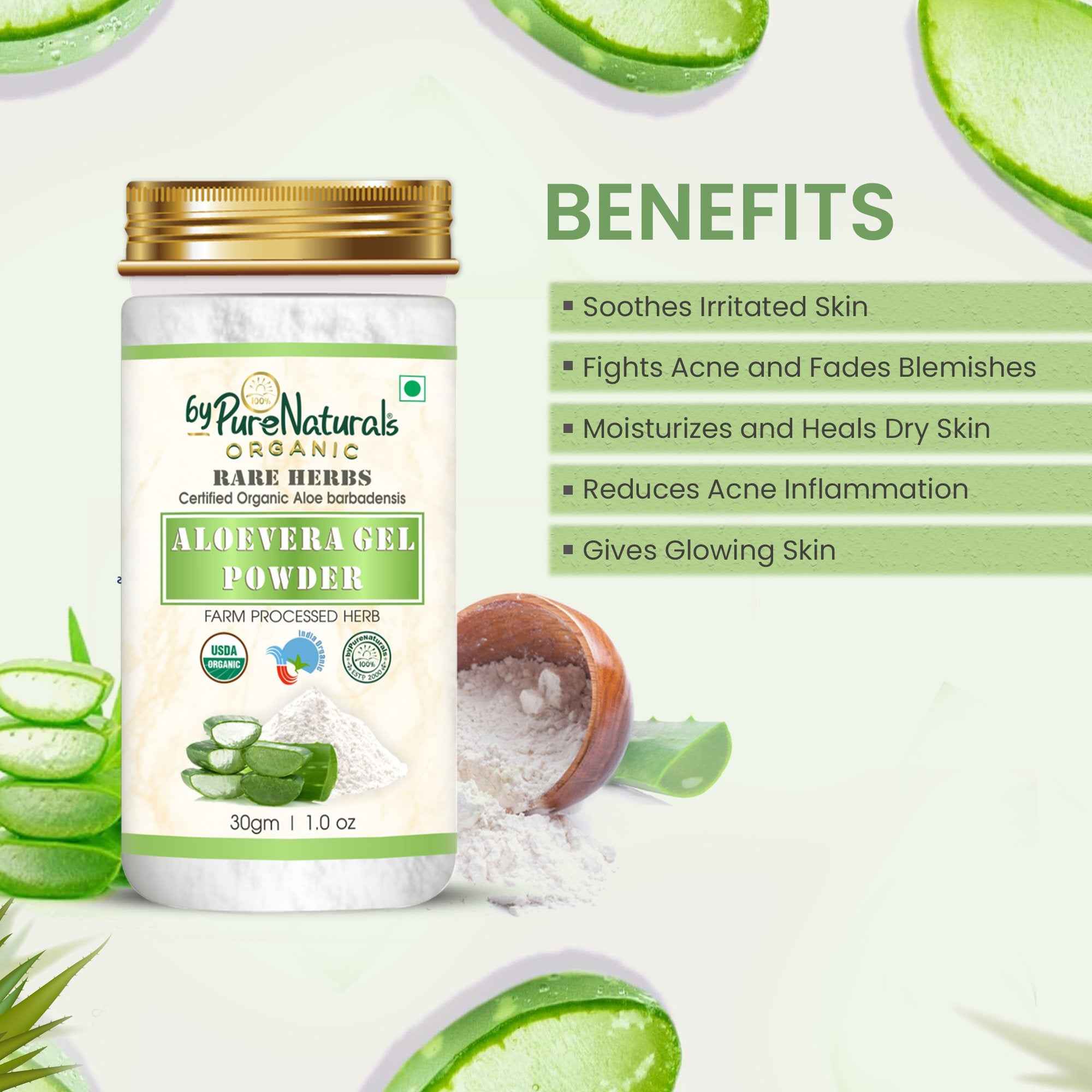 byPureNaturals Organic Aloevera Gel Powder - Dista