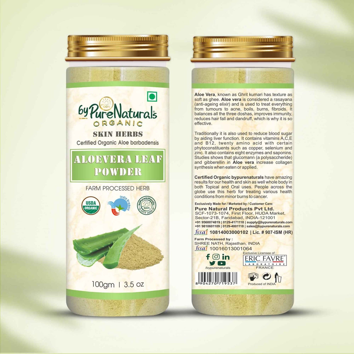 byPureNaturals Organic Aloevera Powder - Dista