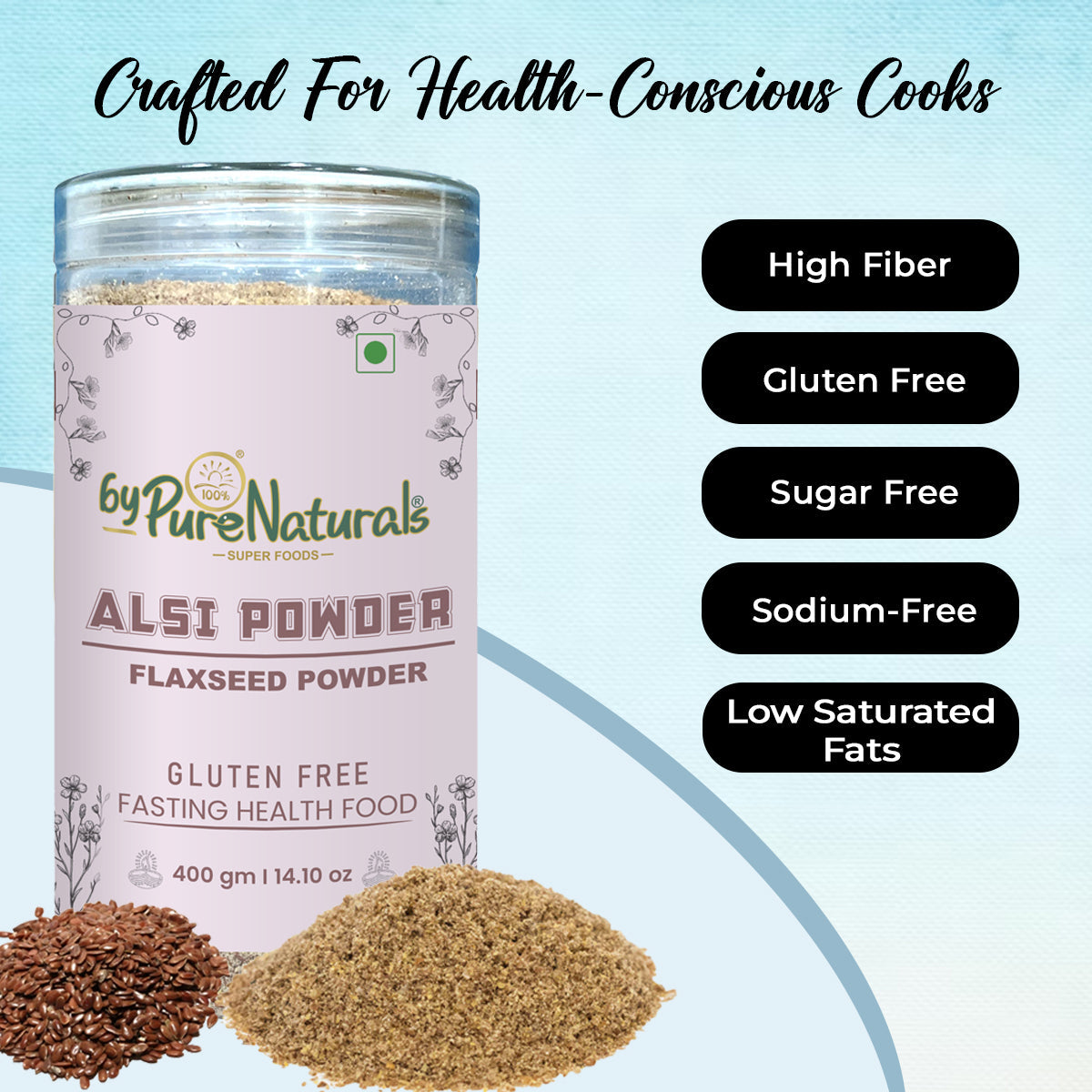 byPureNaturals Alsi Atta (Flaxseed Powder Flour) - Dista