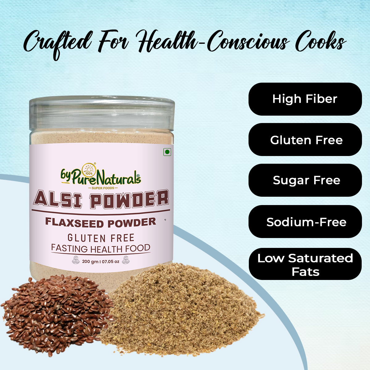 byPureNaturals Alsi Atta (Flaxseed Powder Flour) - Dista