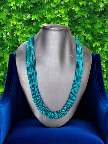 Inhanns Crystal Beads Luxe Edition – Multi-Layered Necklace - Sea Blue - Distacart