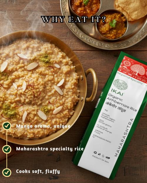 IKAI Organic Ambemore Rice - Distacart