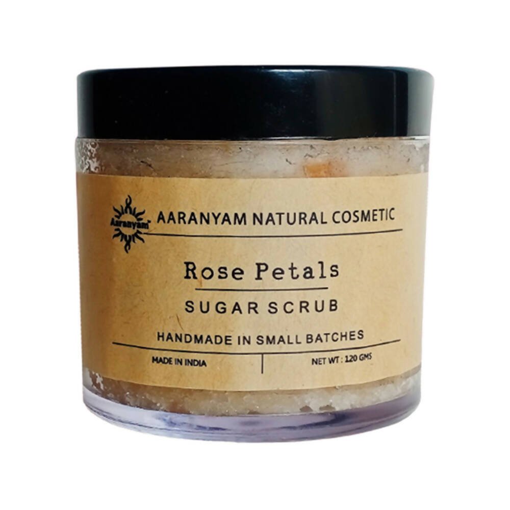 Aaranyam Rose Petals Sugar Scrub For Face & Body - Distacart
