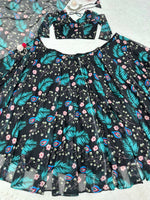 Thumbnail for Preksha Creation Blue Tabby Silk Organza With Digital Print Women Lehenga Choli - Distacart