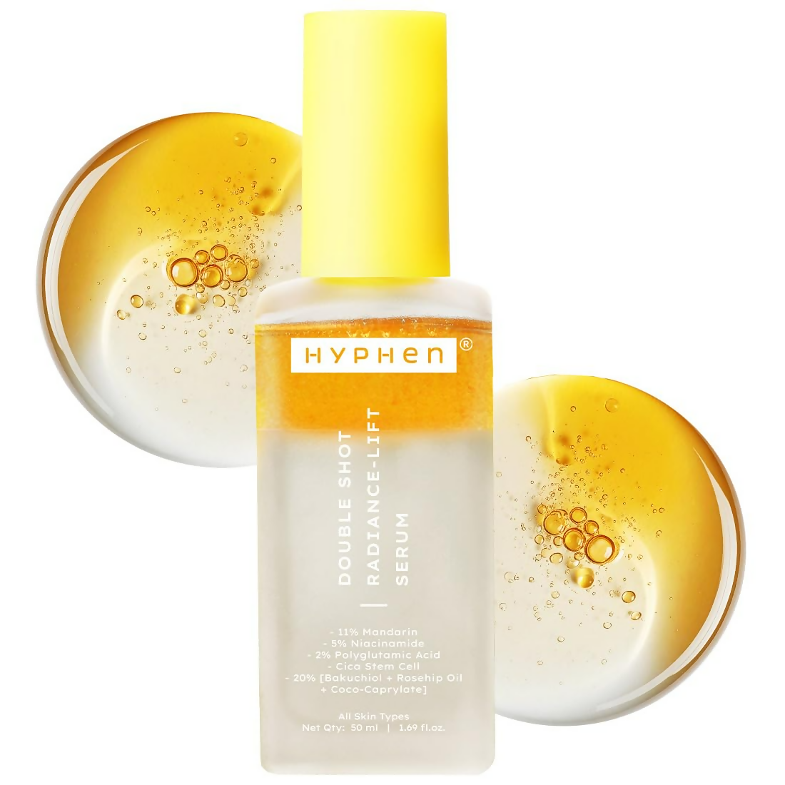 Hyphen Double Shot Face Serum with 18% Brightening & 20% Collagen
