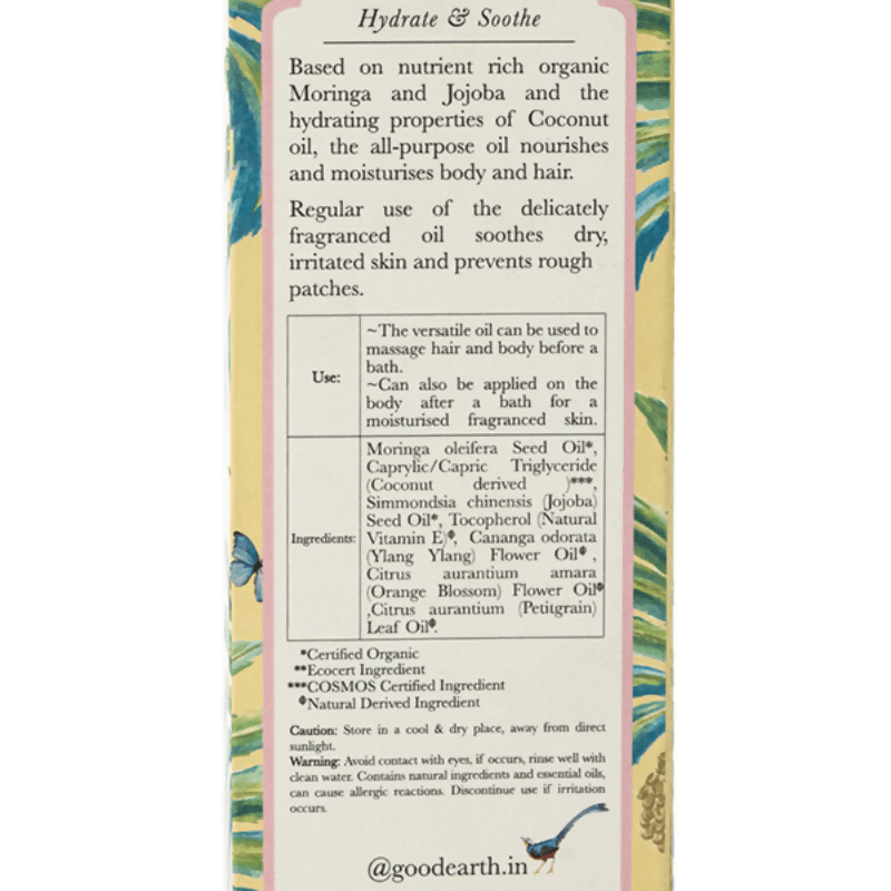 Amritam by Good Earth Ylang Ylang Moisturising Body & Hair Oil - Distacart