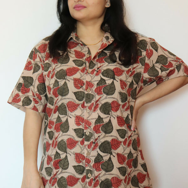 Kalamkari Cotton Unisex Shirt 2