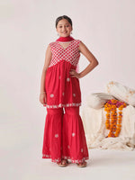 Thumbnail for Joban Fashion Girl's Magenta Pink Color Sharara Set