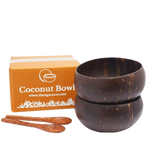 Thumbnail for Thenga Handmade Jumbo Coconut Shell Bowls with Spoons - Dista
