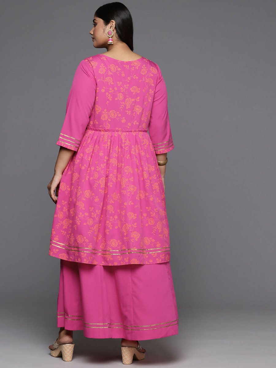 Ahalyaa Women's Traditional wear Ethnic Dress - PINK - Distacart