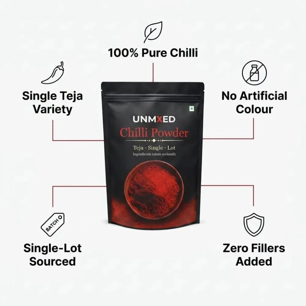 unmixed teja chilli powder