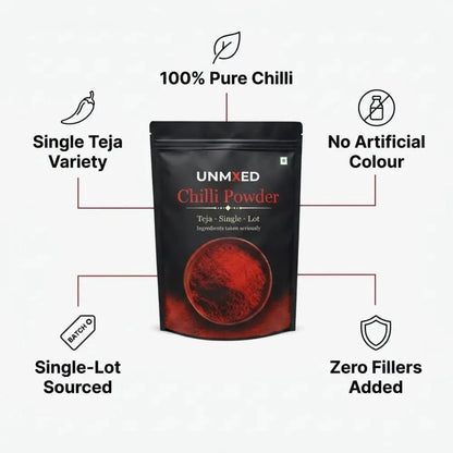 unmixed teja chilli powder
