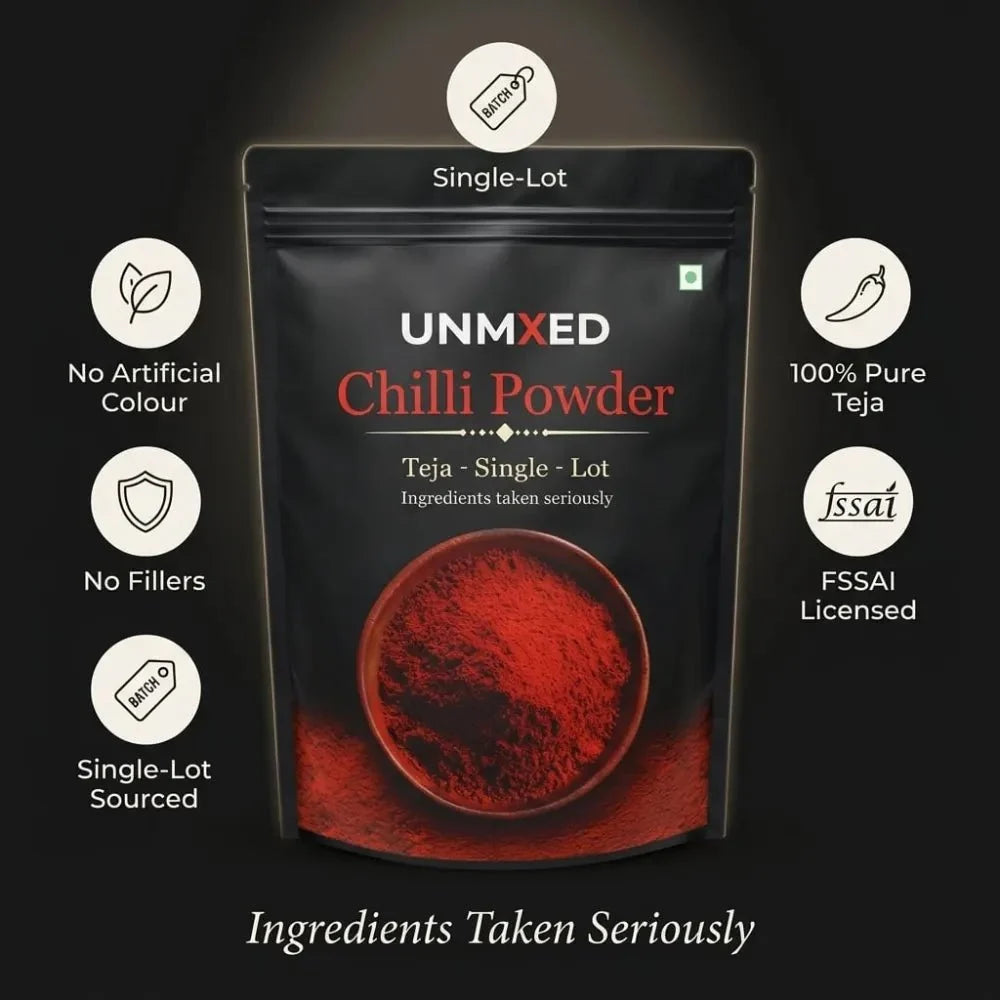 unmixed teja chilli powder
