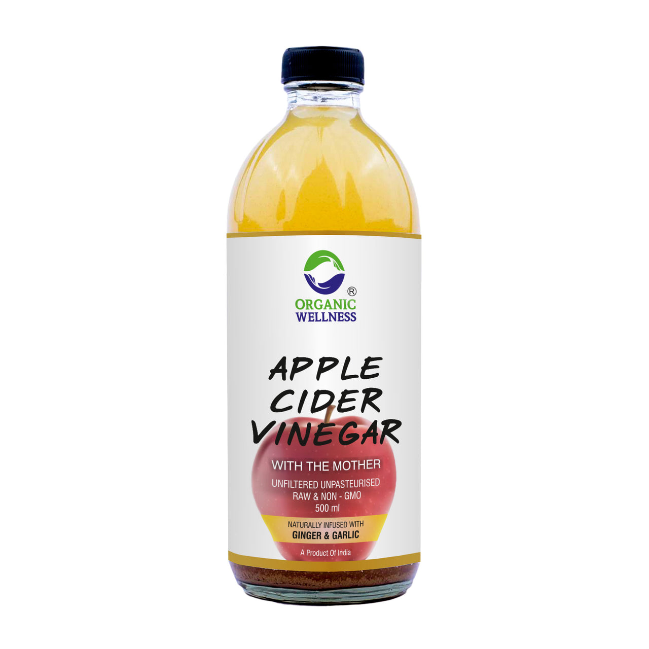 Organic Wellness Apple Cider Vinegar with Mother, Ginger & Garlic - Distacart
