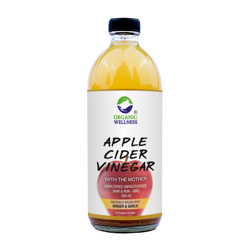 Organic Wellness Apple Cider Vinegar with Mother, Ginger &amp; Garlic - Distacart