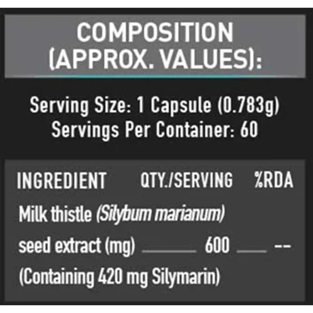 MuscleBlaze Milk Thistle Tablets