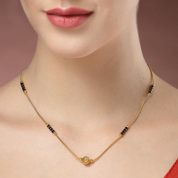 NVR Women's Gold-Polished Mangalsutra - Distacart