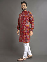 Thumbnail for Anaita Multicolor Printed Cotton Straight Kurta - Distacart
