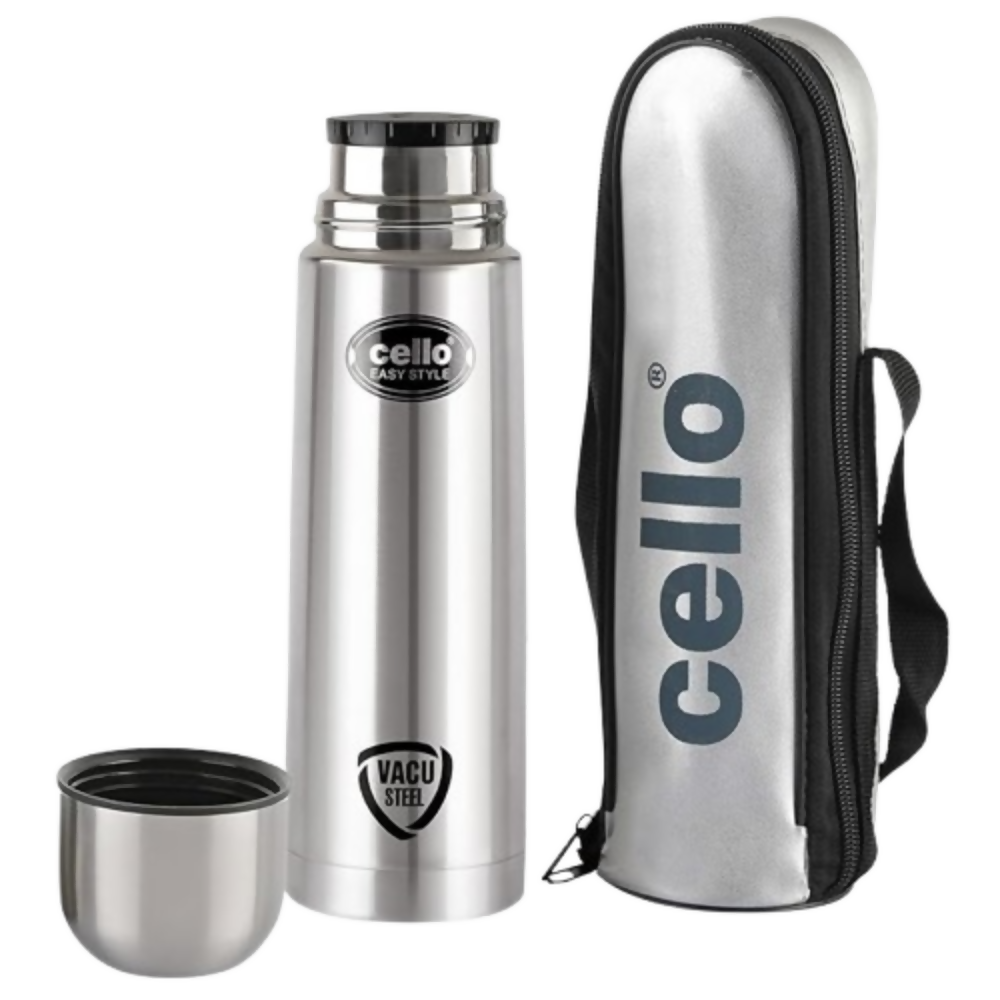 Cello Easystyle Insulated Stainless Steel Flask Water Bottle with Jacket - Dista