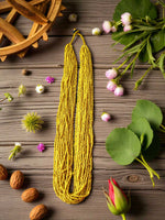Thumbnail for Inhanns Rangsaaz 20-Layer Luxe Long Beaded Only Necklace - Yellow Only Necklace - Distacart