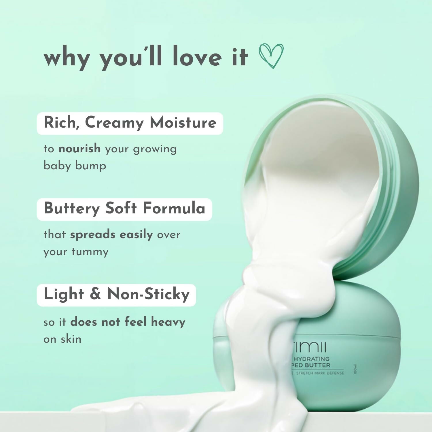 Orimii Bump Hydrating Body Butter for Reducing Stretch Marks