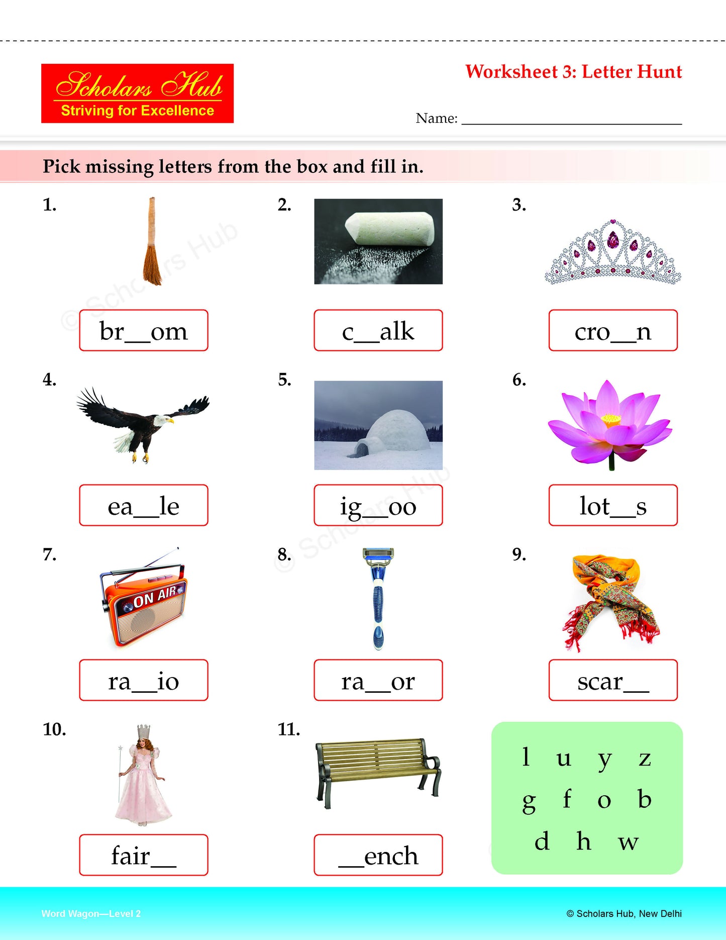 Step By Step Skills Word Wagon-2(Tearble Colourful Worksheets) - Dista