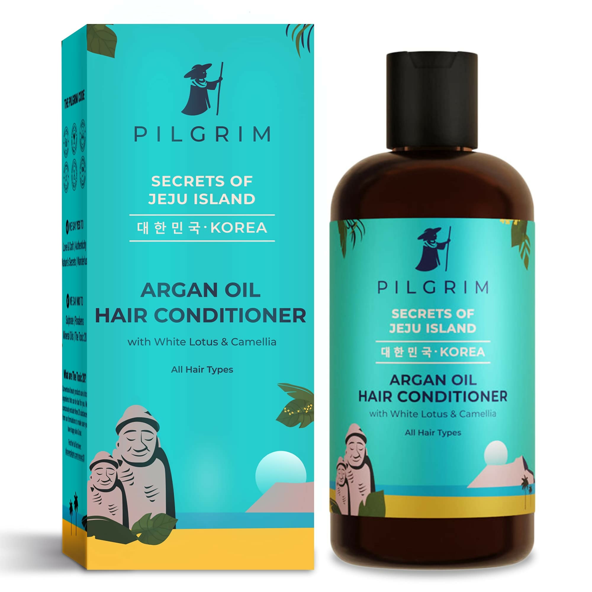 Pilgrim Korean Argan Oil Hair Conditioner with White Lotus & Camellia - Distacart