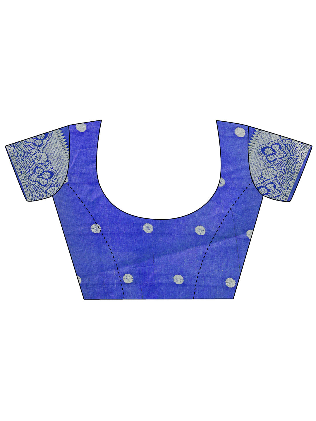 Aanika Women Sky Blue Linen Cotton Saree With UnStiched Blouse - Distacart