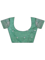 Thumbnail for Aanika Women Light Green Linen Cotton Saree With UnStiched Blouse - Distacart