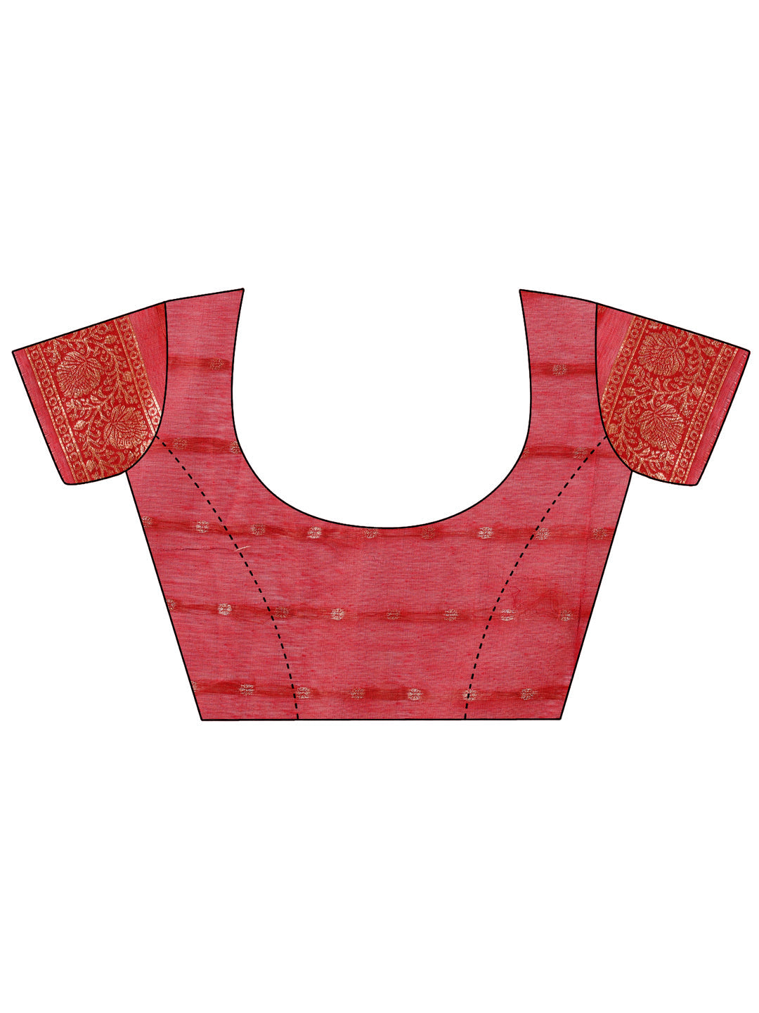 Aanika Women Maroon Cotton Saree With UnStiched Blouse - Distacart