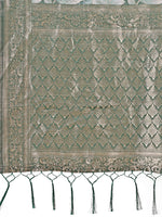 Thumbnail for Aanika Women Green Cotton Saree With UnStiched Blouse - Distacart