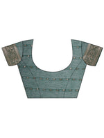Thumbnail for Aanika Women Green Cotton Saree With UnStiched Blouse - Distacart