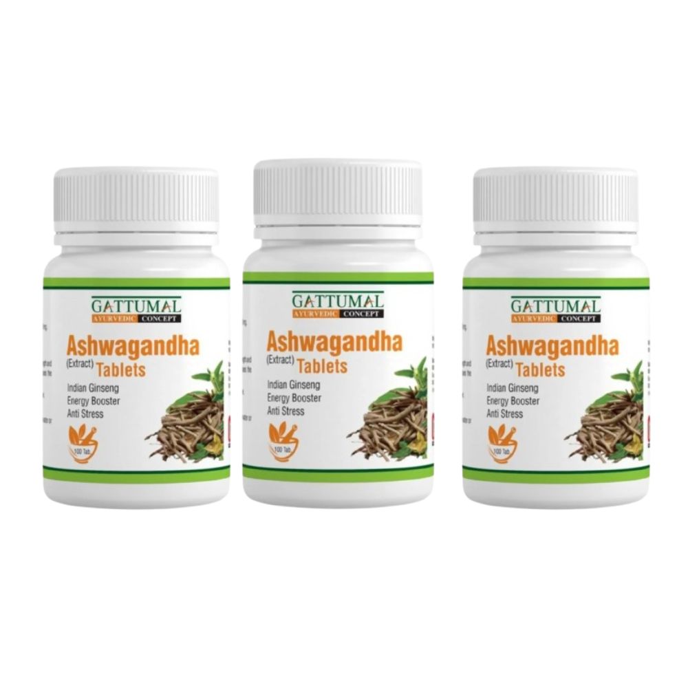 Gattumal Ayurveda Ashwagandha Tablets - Distacart