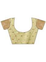Thumbnail for Aanika Women Light Green Linen Cotton Saree With UnStiched Blouse - Distacart